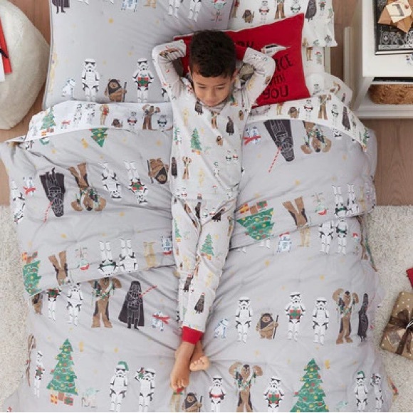 POTTERY BARN KIDS STAR WARS HOLIDAY ORGANIC COTTON PAJAMA PJS SET - CHRISTMAS - Picture 4 of 6